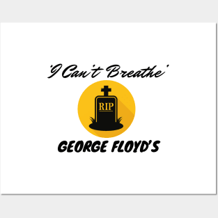 black lives matter,I Can't Breathe Yard Sign | Justice For George Floyd Yard Sign black history Posters and Art